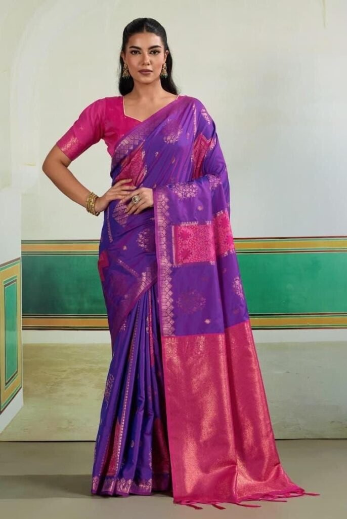 Dupiyan Silk Pochampally Weaving Saree.