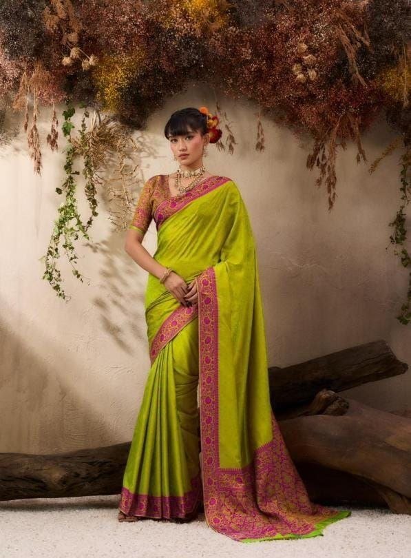 Tanchu Jamawar Reshom Thread Saree.