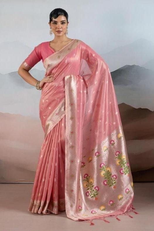 Tishu Paithani Weaving Saree.