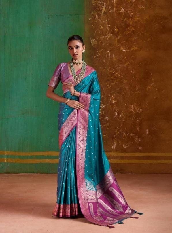 Banarashi Soft Silk Jori Thread Weaving Saree.