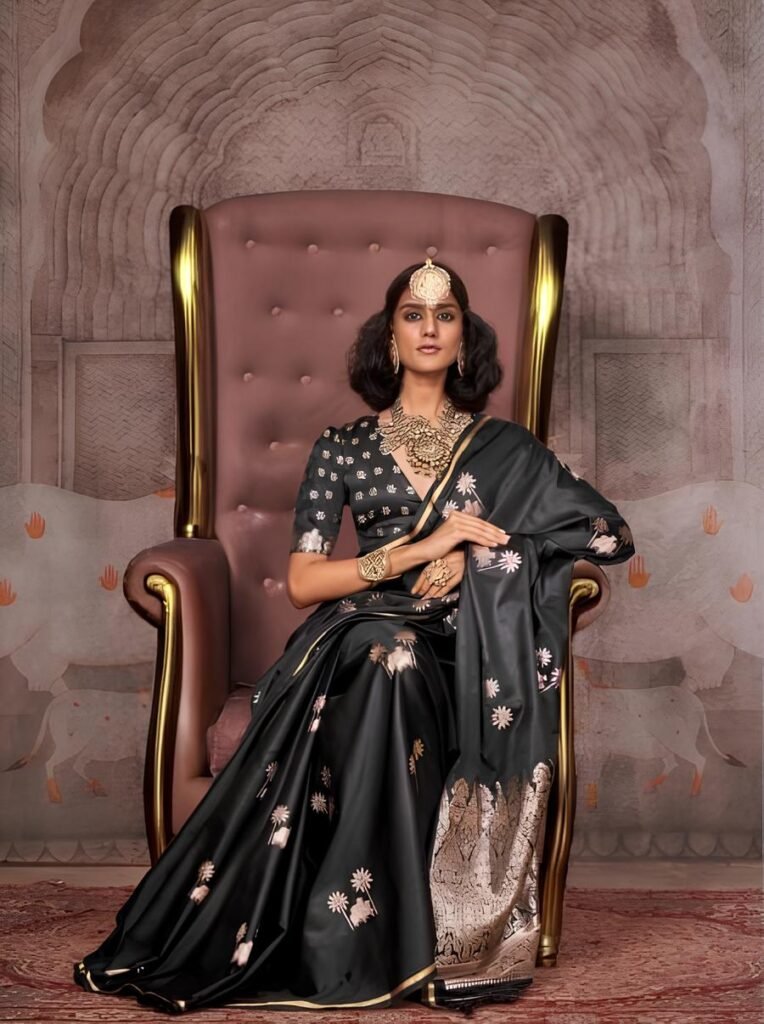 Munga Malbari Silk Jori Handwoven Saree
