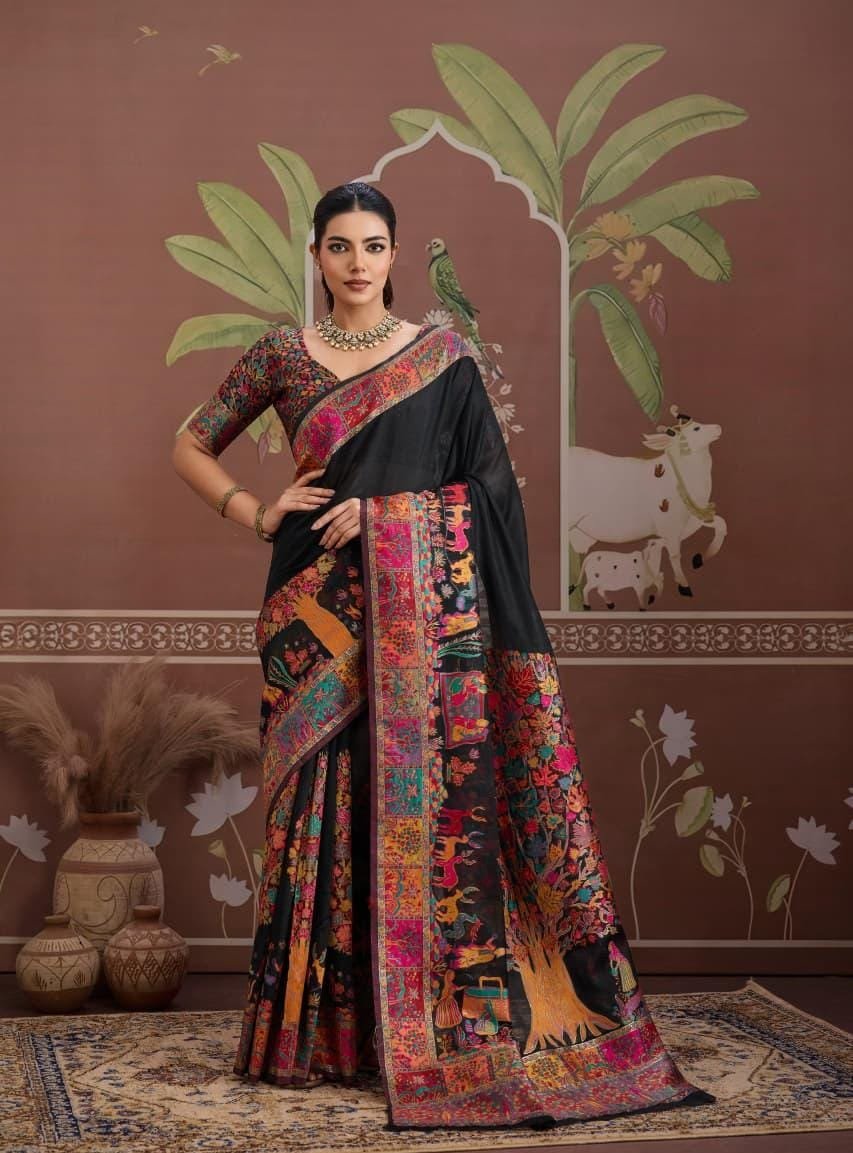 Pashmina Silk Saree